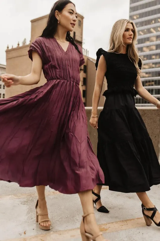 Bohme Dresses Annaleigh Midi Dress In Mauve Mauve 8211 Women