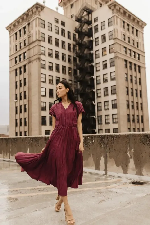 Bohme Dresses Annaleigh Midi Dress In Mauve Mauve 8211 Women Bohme Dresses Annaleigh Midi Dress In Mauve Mauve 8211 Women