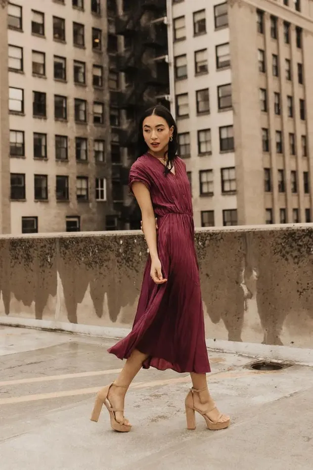Bohme Dresses Annaleigh Midi Dress In Mauve Mauve 8211 Women Bohme Dresses Annaleigh Midi Dress In Mauve Mauve 8211 Women