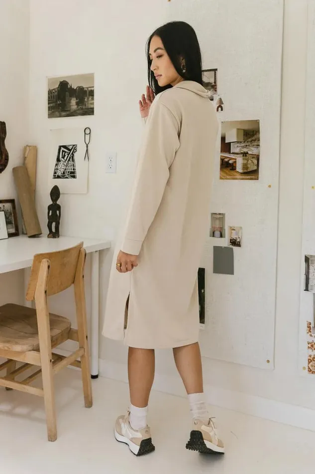 Bohme Dresses Ayden Quarter Zip Dress In Natural 8211 FINAL SALE Natural 8211 Women Bohme Dresses Ayden Quarter Zip Dress In Natural 8211 FINAL SALE Natural 8211 Women