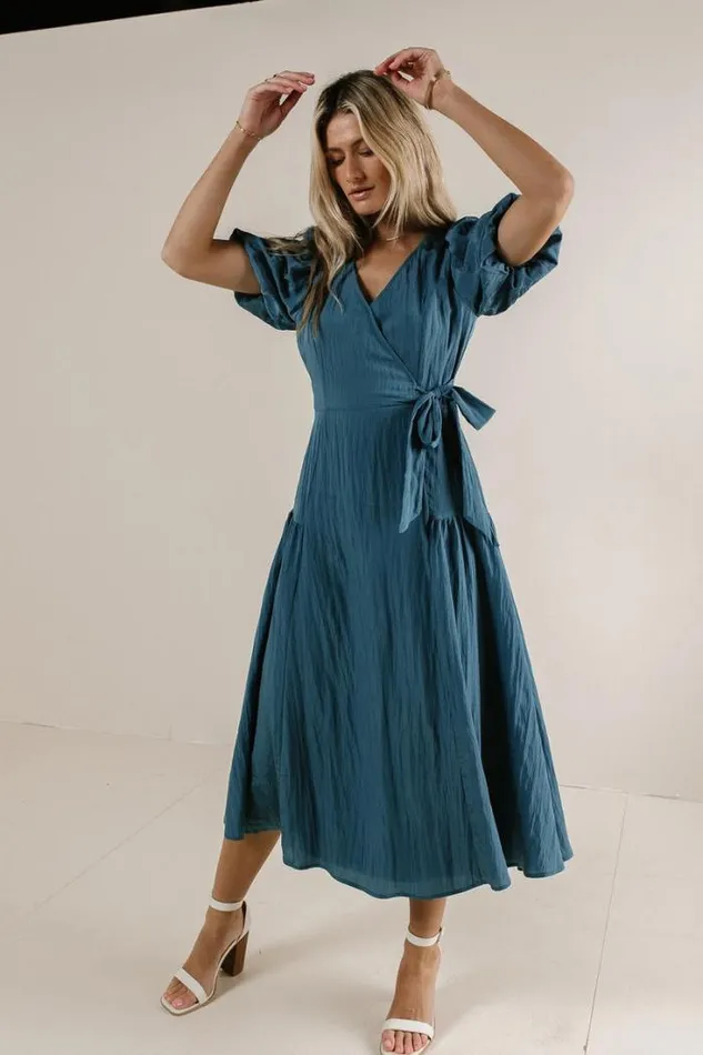 Bohme Dresses Brielle Midi Dress In Teal Teal 8211 Women