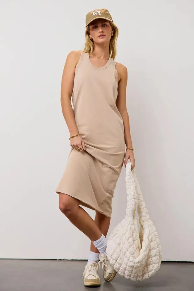 Bohme Dresses Caroline TShirt Dress In Tan Tan 8211 Women