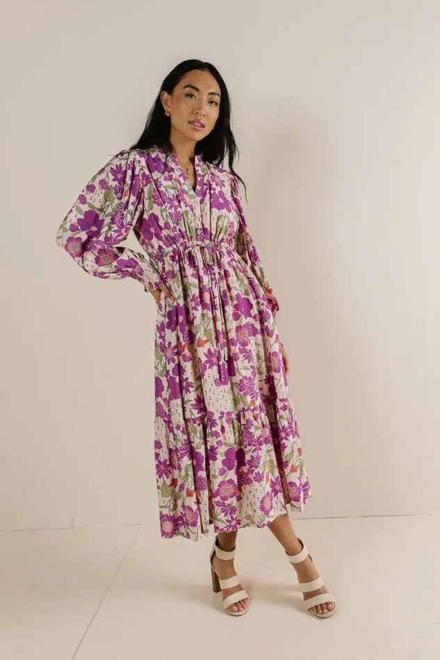 Bohme Dresses Cienne Floral Dress Lilac 8211 Women