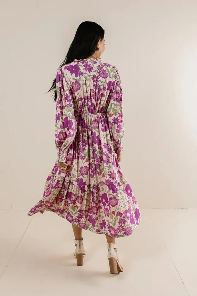 Bohme Dresses Cienne Floral Dress Lilac 8211 Women Bohme Dresses Cienne Floral Dress Lilac 8211 Women