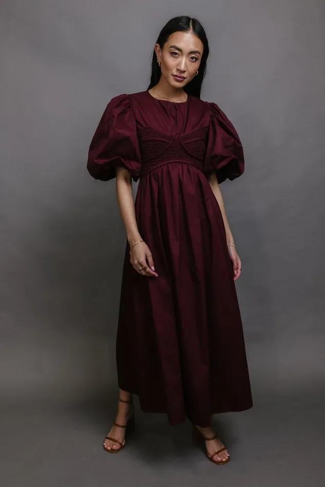Bohme Dresses Claire Maxi Dress In Burgundy Burgundy 8211 Women Bohme Dresses Claire Maxi Dress In Burgundy Burgundy 8211 Women