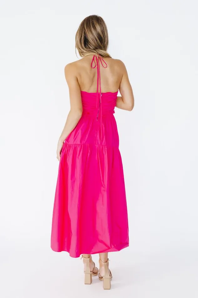 Bohme Dresses Clara Midi Dress Fuchsia 8211 Women Bohme Dresses Clara Midi Dress Fuchsia 8211 Women