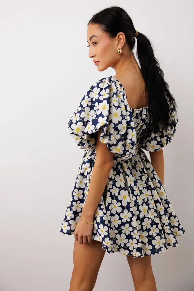 Bohme Dresses Claudia Floral Dress Navy 8211 Women