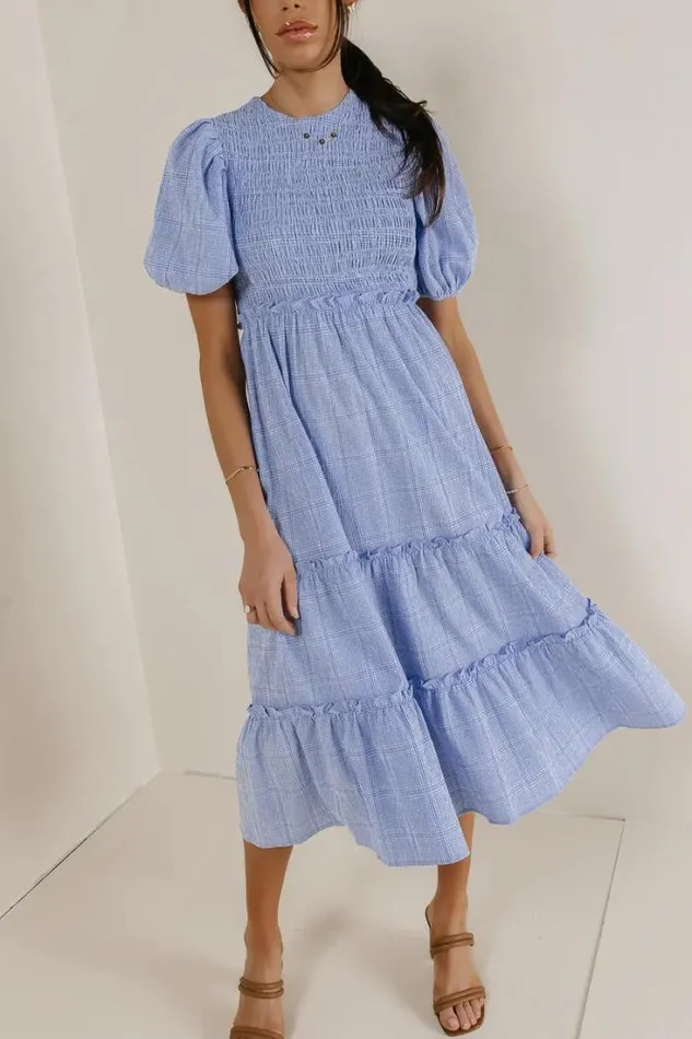 Bohme Dresses Dorothy Gingham Dress Blue 8211 Women Bohme Dresses Dorothy Gingham Dress Blue 8211 Women