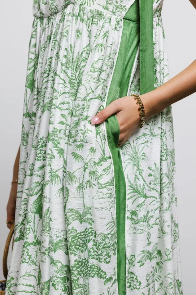 Bohme Dresses Eva Floral Dress In Green Green 8211 Women Bohme Dresses Eva Floral Dress In Green Green 8211 Women