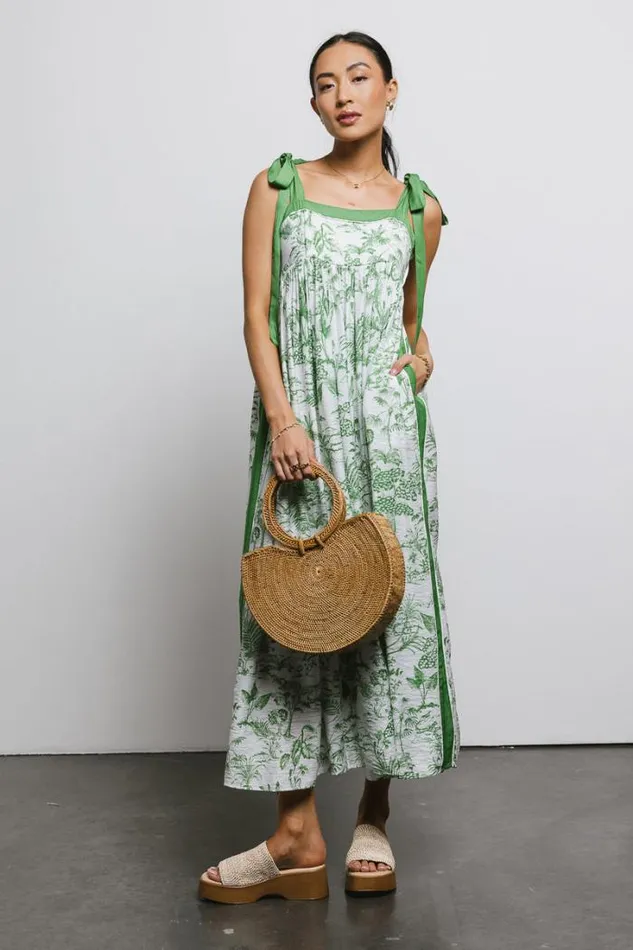Bohme Dresses Eva Floral Dress In Green Green 8211 Women Bohme Dresses Eva Floral Dress In Green Green 8211 Women