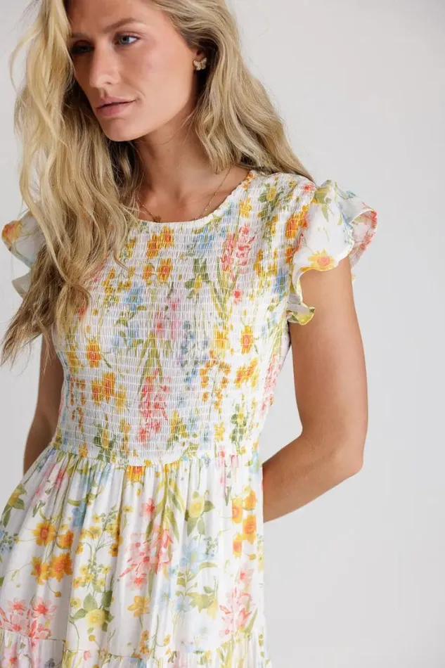 Bohme Dresses Here Comes The Sun Dress In Ivory Ivory 8211 Women