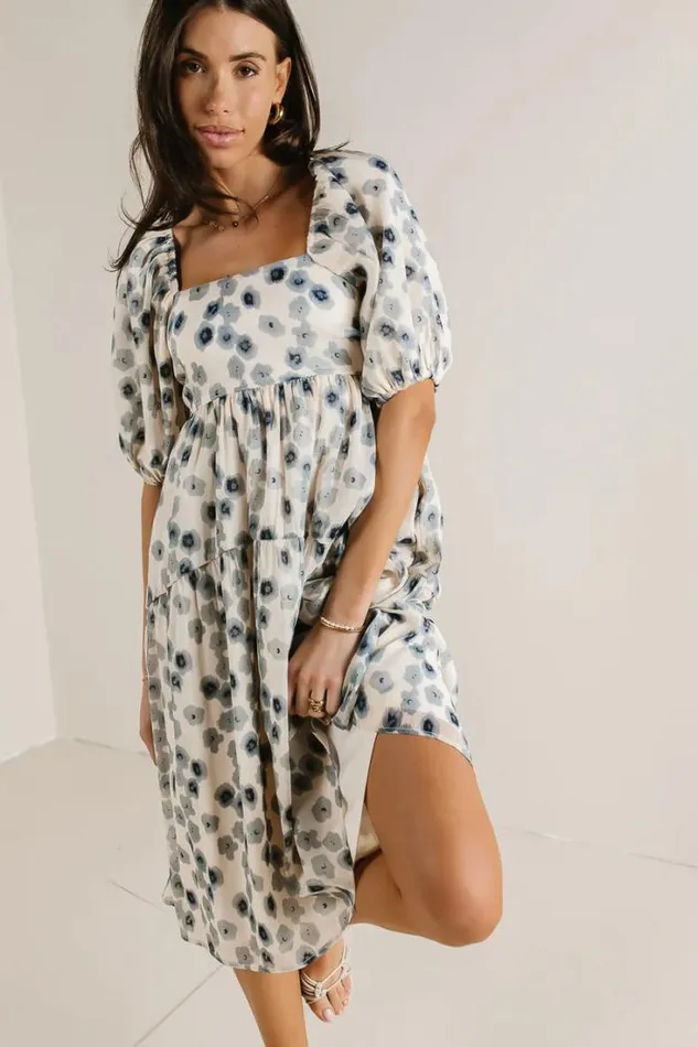 Bohme Dresses In The Fields Midi Dress In Blue Blue 8211 Women Bohme Dresses In The Fields Midi Dress In Blue Blue 8211 Women