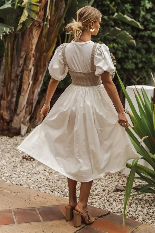 Bohme Dresses Kathleen Midi Dress White 8211 Women Bohme Dresses Kathleen Midi Dress White 8211 Women