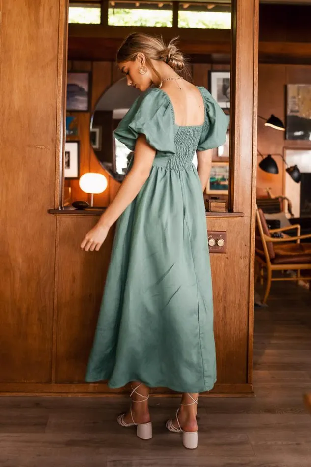 Bohme Dresses Kylie Midi Dress In Sage Sage 8211 Women Bohme Dresses Kylie Midi Dress In Sage Sage 8211 Women