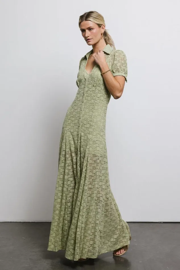 Bohme Dresses Lace Button Up Dress In Sage Sage 8211 Women Bohme Dresses Lace Button Up Dress In Sage Sage 8211 Women
