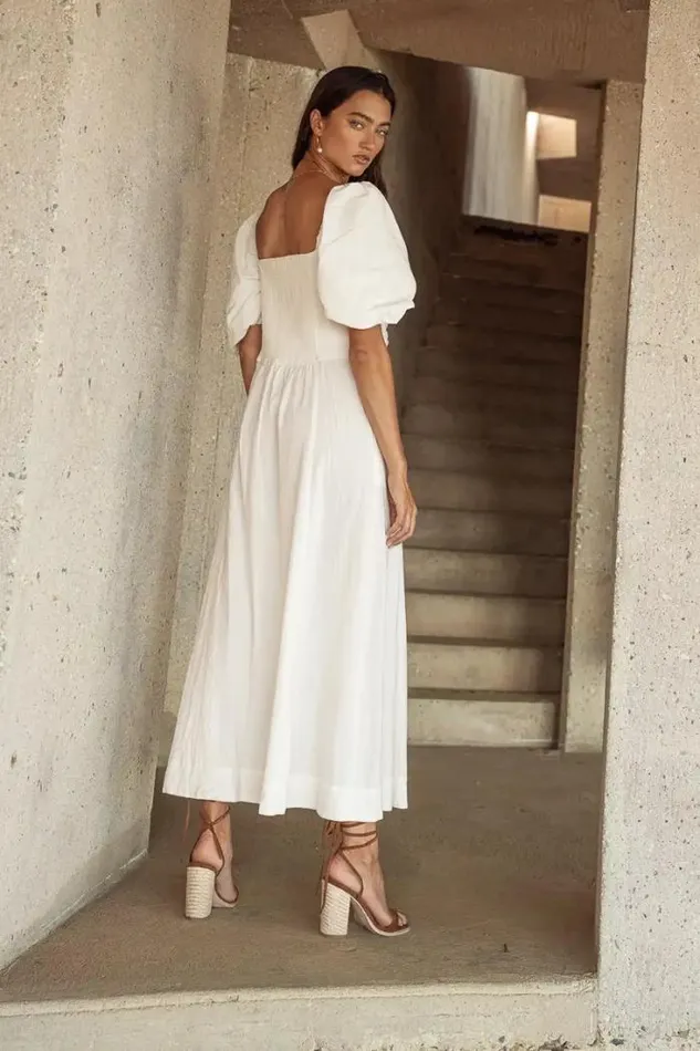 Bohme Dresses Loxley Midi Dress In Cream 8211 Final Sale Cream 8211 Women Bohme Dresses Loxley Midi Dress In Cream 8211 Final Sale Cream 8211 Women
