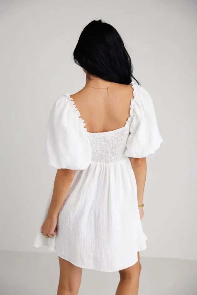 Bohme Dresses Ryann Mini Dress In White White 8211 Women Bohme Dresses Ryann Mini Dress In White White 8211 Women