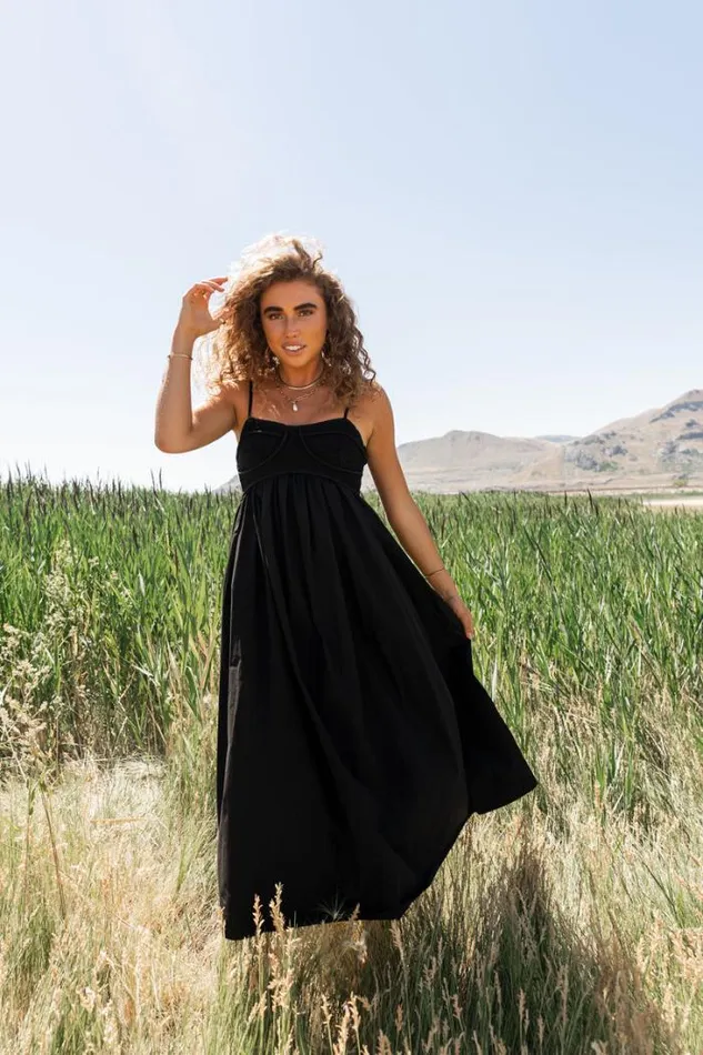 Bohme Dresses Sabine Midi Dress In Black Black 8211 Women