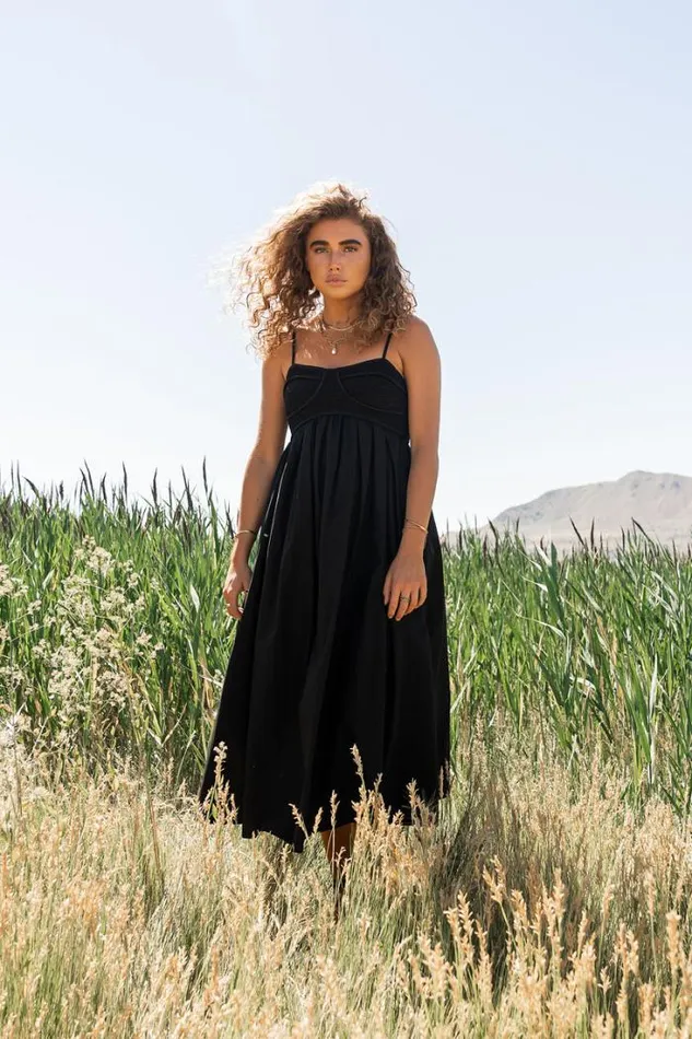 Bohme Dresses Sabine Midi Dress In Black Black 8211 Women Bohme Dresses Sabine Midi Dress In Black Black 8211 Women