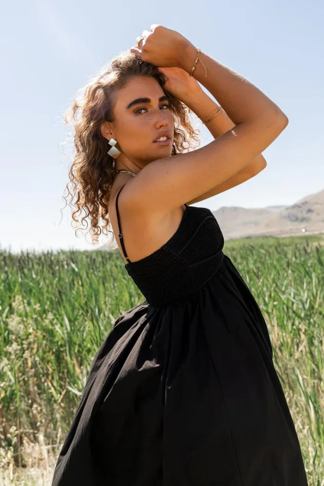 Bohme Dresses Sabine Midi Dress In Black Black 8211 Women Bohme Dresses Sabine Midi Dress In Black Black 8211 Women