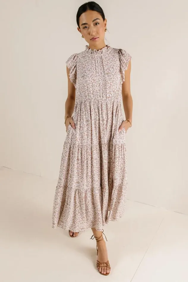Bohme Dresses Sabyn Floral Dress In Mauve Mauve 8211 Women