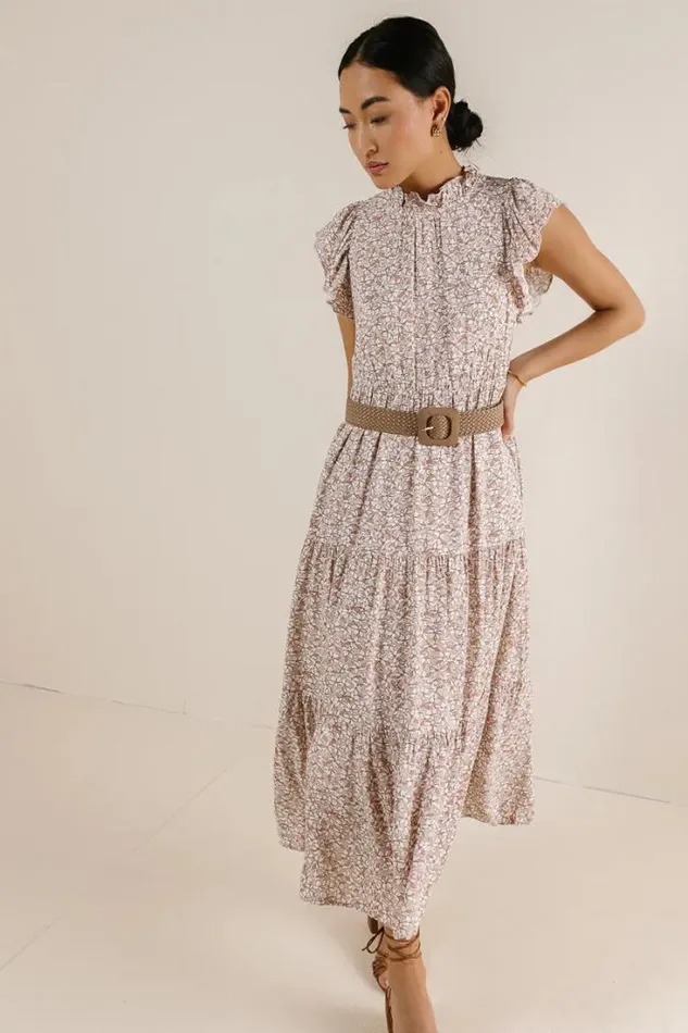 Bohme Dresses Sabyn Floral Dress In Mauve Mauve 8211 Women