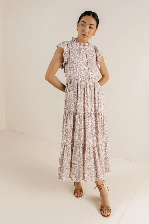 Bohme Dresses Sabyn Floral Dress In Mauve Mauve 8211 Women