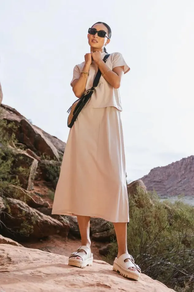 Bohme Dresses Sarah Twofer Dress In Beige Beige 8211 Women