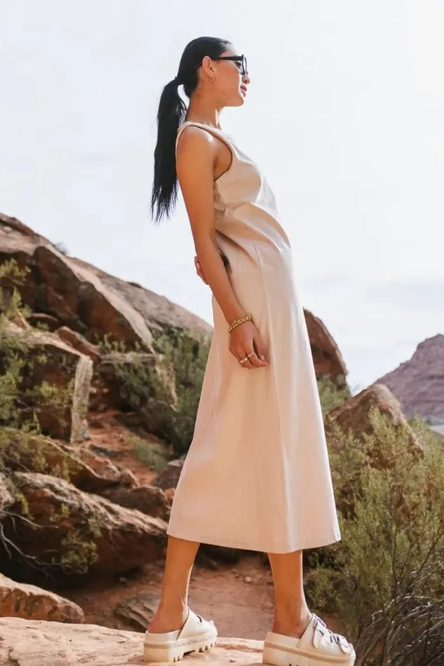 Bohme Dresses Sarah Twofer Dress In Beige Beige 8211 Women Bohme Dresses Sarah Twofer Dress In Beige Beige 8211 Women