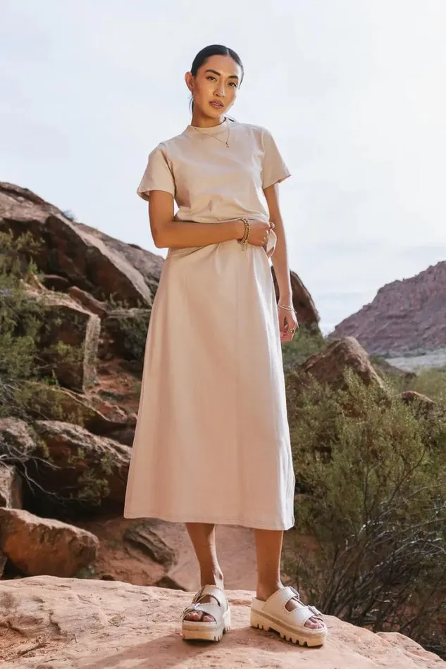 Bohme Dresses Sarah Twofer Dress In Beige Beige 8211 Women Bohme Dresses Sarah Twofer Dress In Beige Beige 8211 Women