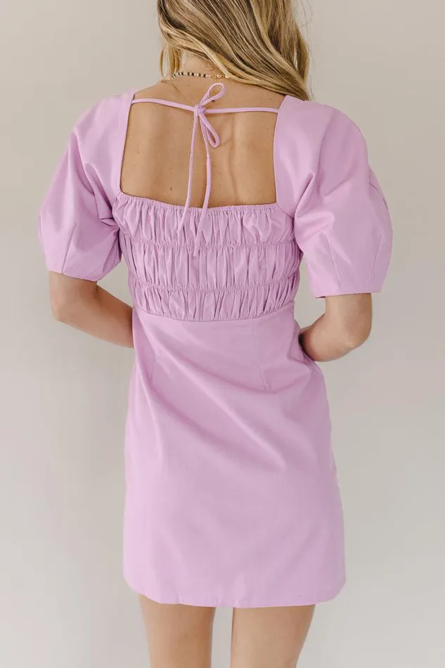 Bohme Dresses Shawn Mini Dress 8211 FINAL SALE Lavender 8211 Women Bohme Dresses Shawn Mini Dress 8211 FINAL SALE Lavender 8211 Women