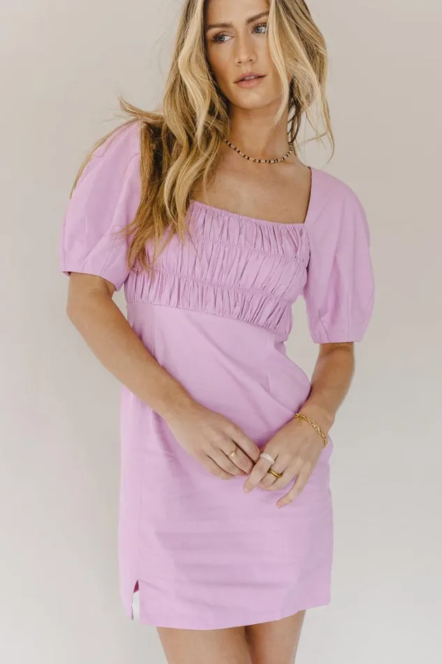 Bohme Dresses Shawn Mini Dress 8211 FINAL SALE Lavender 8211 Women Bohme Dresses Shawn Mini Dress 8211 FINAL SALE Lavender 8211 Women
