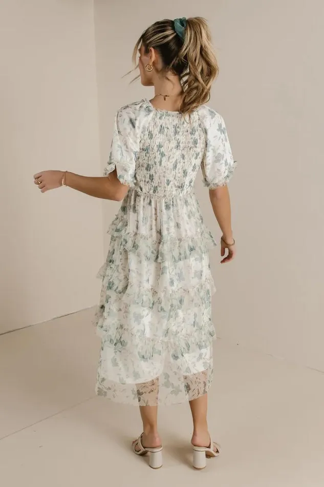 Bohme Dresses She Gets The Flowers Midi Dress Cream 8211 Women Bohme Dresses She Gets The Flowers Midi Dress Cream 8211 Women