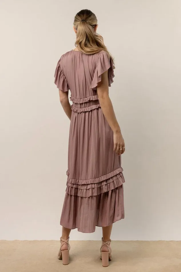 Bohme Dresses Willa Ruffle Dress In Lavender Lavender 8211 Women Bohme Dresses Willa Ruffle Dress In Lavender Lavender 8211 Women