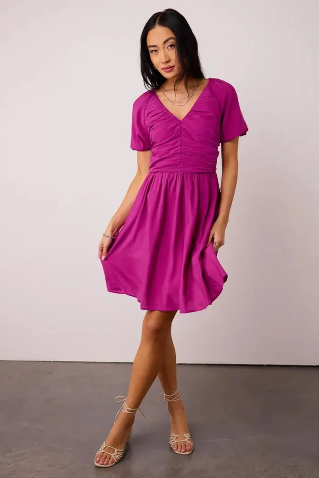 Bohme Dresses Yani Mini Dress In Magenta Magenta 8211 Women