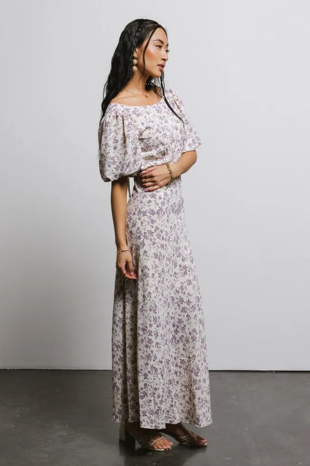 Bohme Dresses Zuri Floral Dress In Lilac Lilac 8211 Women