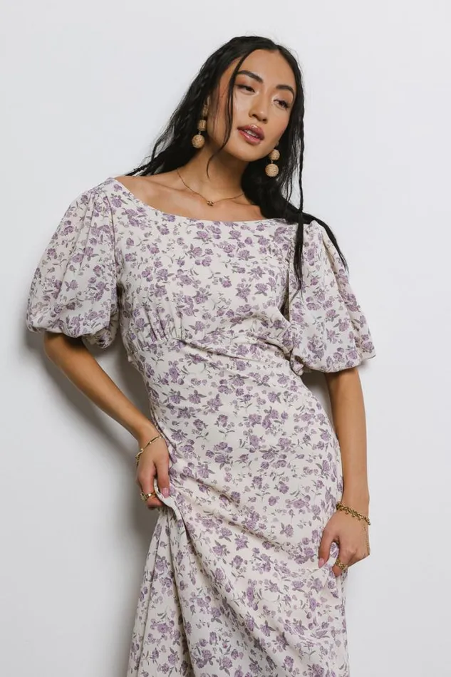 Bohme Dresses Zuri Floral Dress In Lilac Lilac 8211 Women Bohme Dresses Zuri Floral Dress In Lilac Lilac 8211 Women