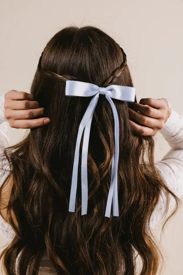 Bohme Hair Accessories Bow Hair Clip In Blue Blue 8211 Women
