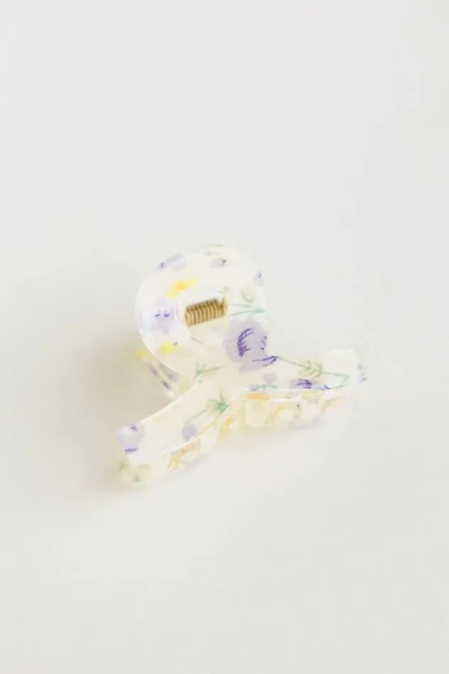 Bohme Hair Accessories Floral Claw Clip In Lavender Lavender 8211 Women