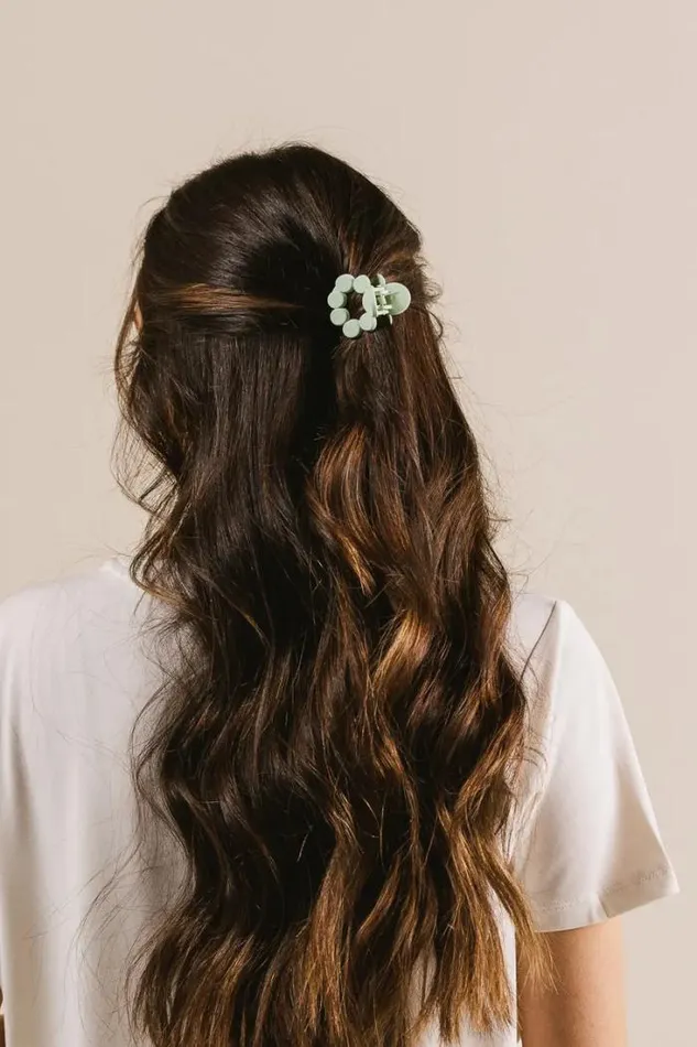 Bohme Hair Accessories Matte Circle Claw Clip In Blue Blue 8211 Women