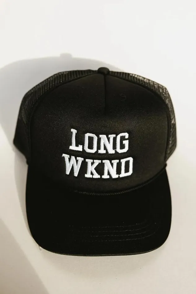 Bohme Hats and Caps Long Weekend Trucker Hat In Black Black 8211 Women