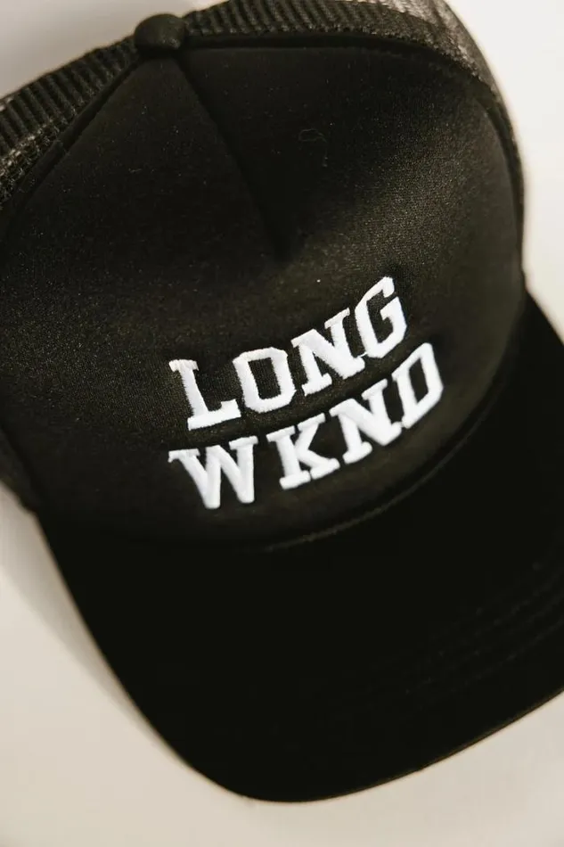 Bohme Hats and Caps Long Weekend Trucker Hat In Black Black 8211 Women Bohme Hats and Caps Long Weekend Trucker Hat In Black Black 8211 Women
