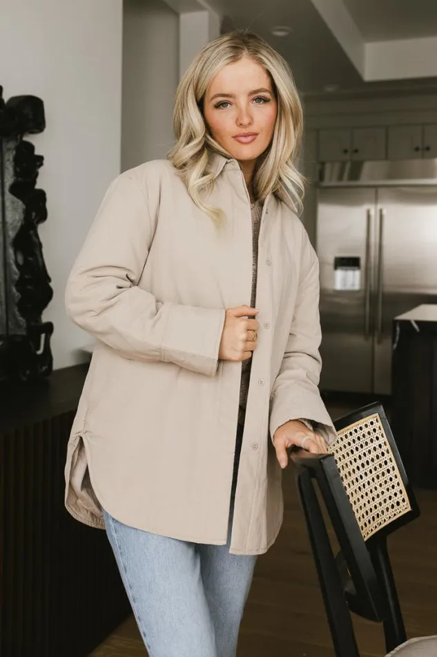 Bohme Jackets and Blazers Parker Oversized Jacket In Taupe Taupe 8211 Women Bohme Jackets and Blazers Parker Oversized Jacket In Taupe Taupe 8211 Women