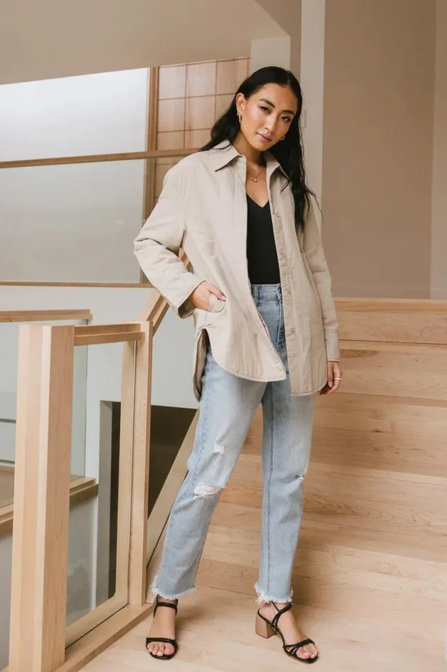 Bohme Jackets and Blazers Parker Oversized Jacket In Taupe Taupe 8211 Women Bohme Jackets and Blazers Parker Oversized Jacket In Taupe Taupe 8211 Women