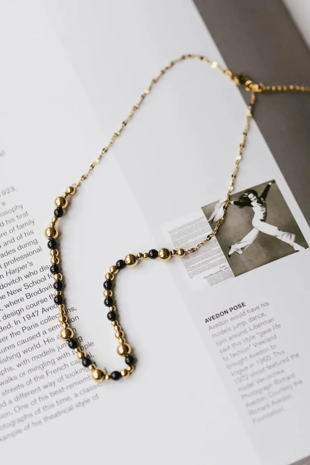 Bohme Jewelry Mckenzie Beaded Necklace Black 8211 Women