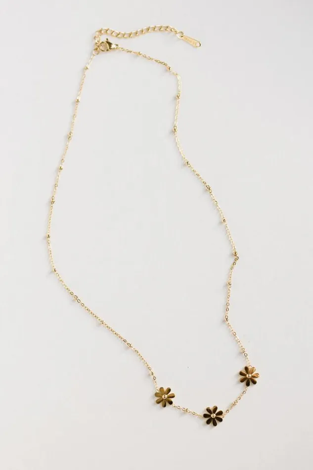 Bohme Jewelry Talia Flower Necklace Gold 8211 Women Bohme Jewelry Talia Flower Necklace Gold 8211 Women
