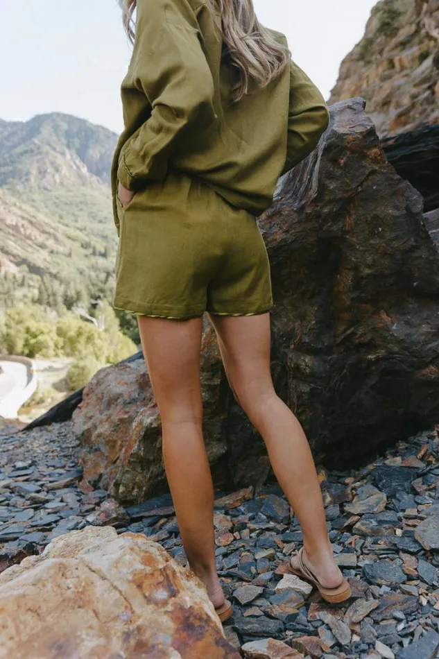 Bohme Loungewear Jasmine Shorts In Green Green 8211 Women Bohme Loungewear Jasmine Shorts In Green Green 8211 Women