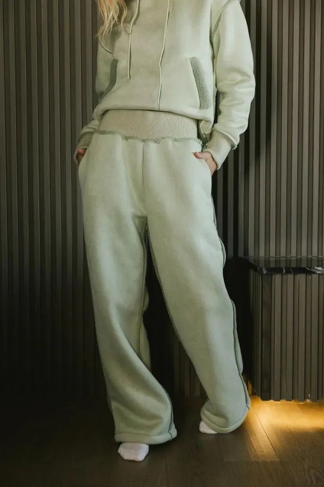 Bohme Loungewear Mattie Faux Shearling Pants In Sage Sage 8211 Women Bohme Loungewear Mattie Faux Shearling Pants In Sage Sage 8211 Women