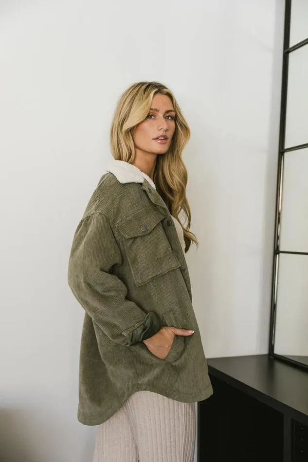 Bohme Outerwear Emilia Corduroy Jacket In Sage 8211 FINAL SALE Sage 8211 Women Bohme Outerwear Emilia Corduroy Jacket In Sage 8211 FINAL SALE Sage 8211 Women