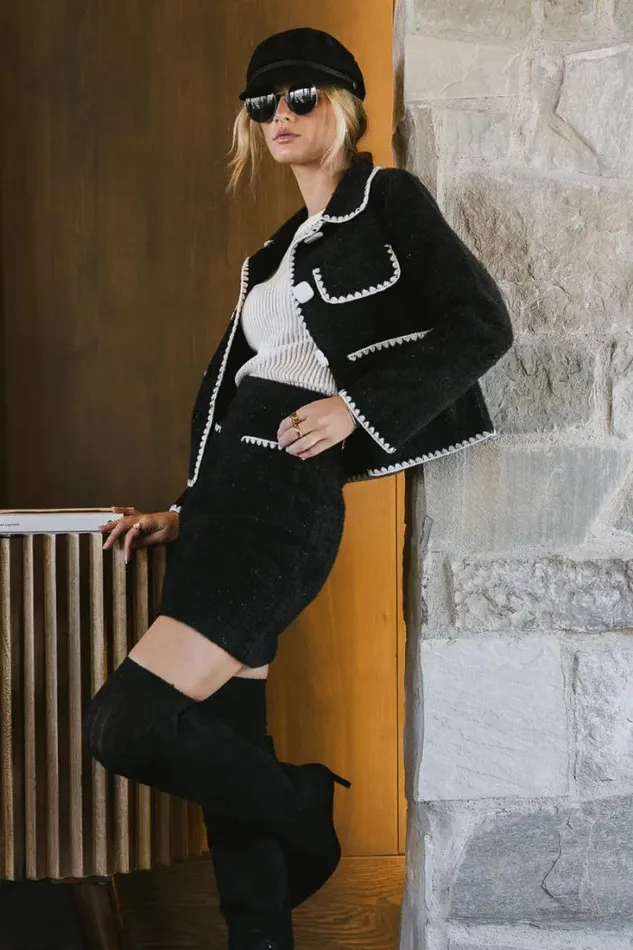Bohme Outerwear Lola Fuzzy Jacket In Black Black 8211 Women Bohme Outerwear Lola Fuzzy Jacket In Black Black 8211 Women